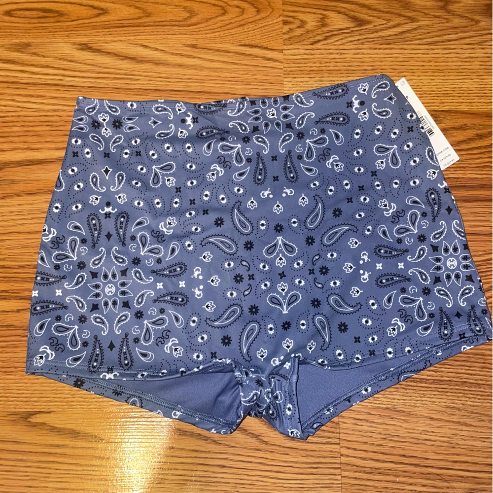 PINK HIGH-WAIST SHORTIE BIKINI BOTTOM - Picture 2 of 7